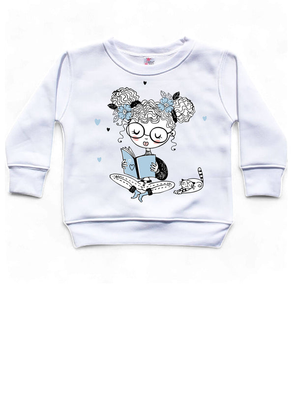 I Like to Read Blue Crewneck Sweatshirt & Tutu Set