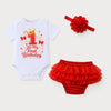It's My 1st Birthday Onesie & Bloomer Outfit Red