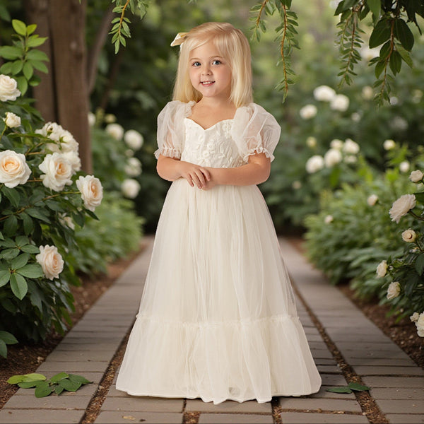 Elegant Ivory Flower Girl Dresses for Weddings & Special Occasions