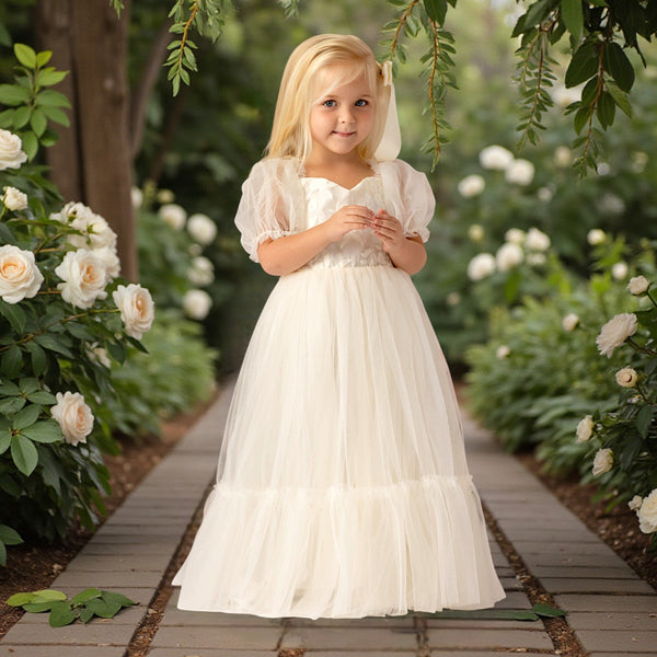 Elegant Ivory Flower Girl Dresses for Weddings & Special Occasions