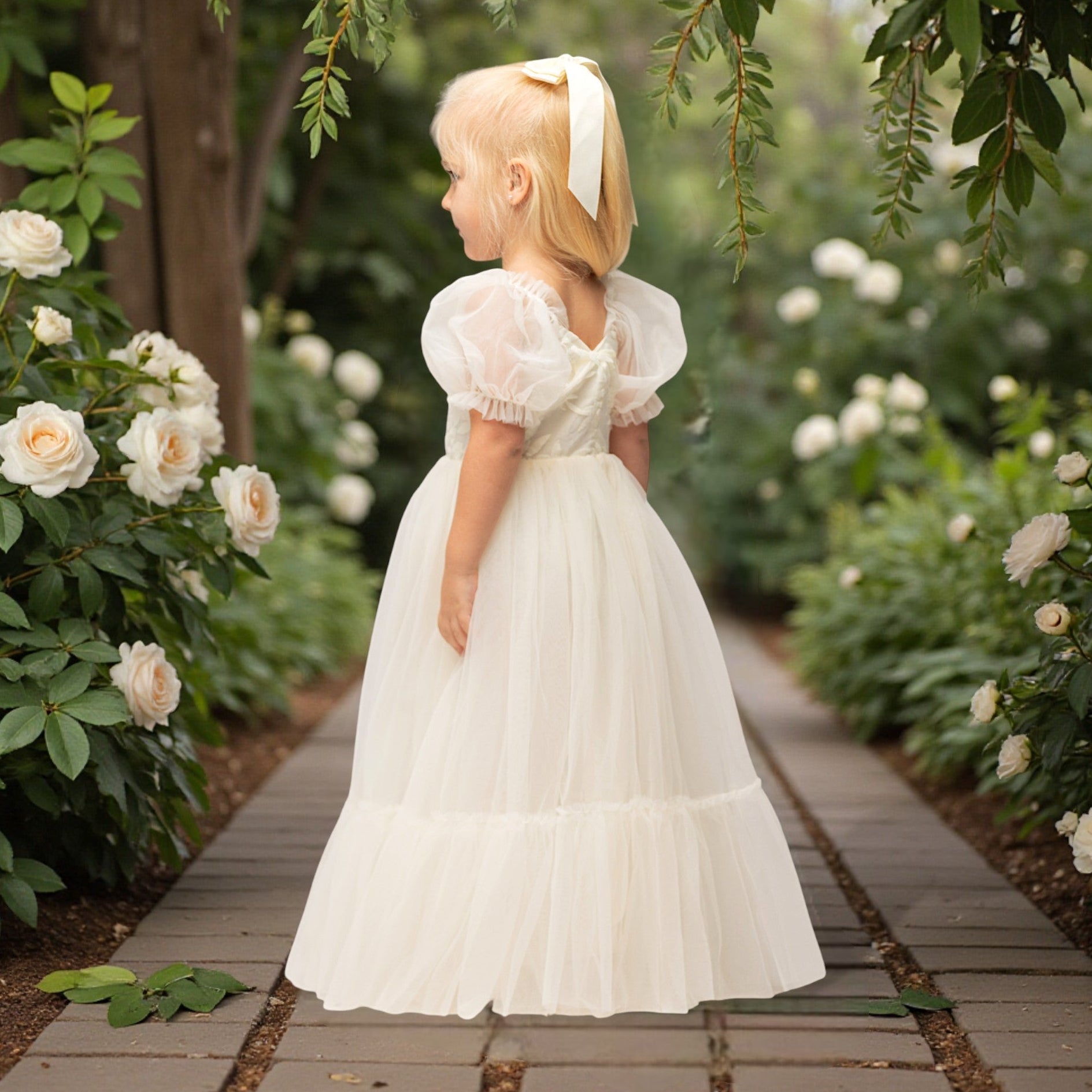 Elegant Ivory Flower Girl Dresses for Weddings & Special Occasions