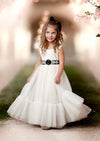 Black and white flower girl dresses for toddlers