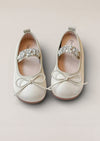 Juliette Ballet Flats in Pale Gold