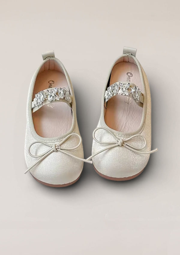 Juliette Ballet Flats in Pale Gold
