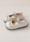 Juliette Ballet Flats in Pale Gold