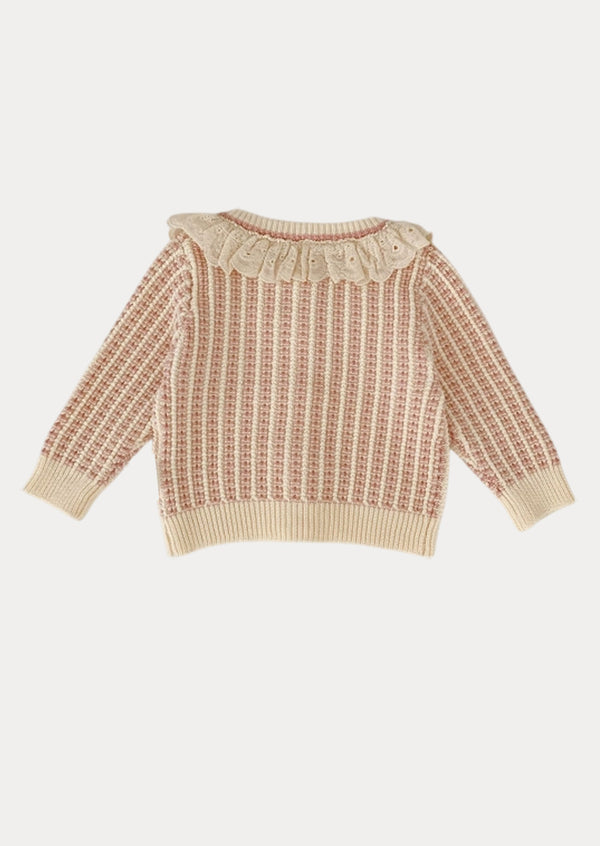 Crissy Button Cardigan in Beige