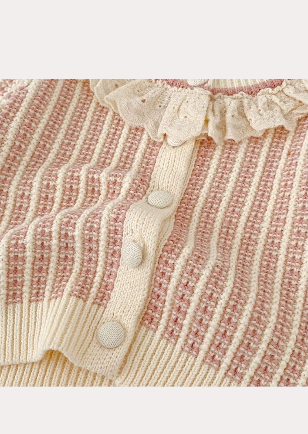 Crissy Button Cardigan in Beige