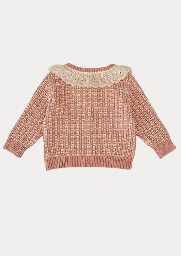 Crissy Button Cardigan in Pink