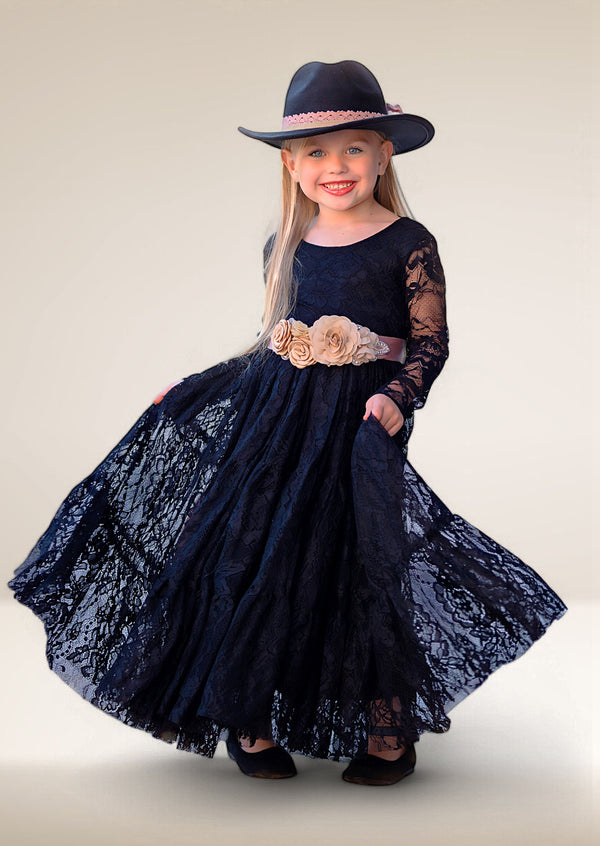 black flower girl dresses for wedding for toddlers