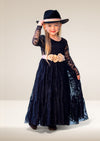 elegant black lace flower girl dresses for toddlers