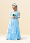 blue flower girl dresses for toddlers