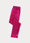 Toddler Girl Lame' Trousers || Hot Pink