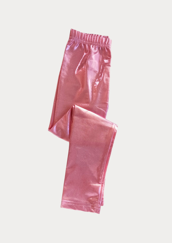 Pink Lame' pants for toddlers and girls