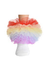 Girls Large Pom Tutu Socks Rainbow