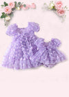 Zaya Solid Lavender Butterflies Romper