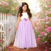 Toddler Girl Sleeveless Lavender Flower Girl Dresses, Elegant Wedding Style