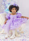 Posy Petals Wisteria Party Dress || Lavender