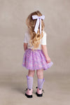 Lavender Flower Sprinkles Tutu Skirt