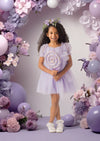 Lavender Jubilee Swiss Dot Party Dress