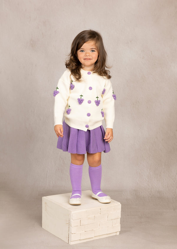 Eileen Lavender Berry Sweater Set