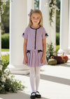Lavender Luxe Bow Skirt & Top Set - Girls Fall Clothes & Outfits