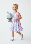 Toddler & Girls Lavender Butterflies Twirl Dress - Twirl Dresses