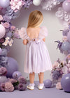 Starlight Sparkle Party Dress in Lavender Sequin