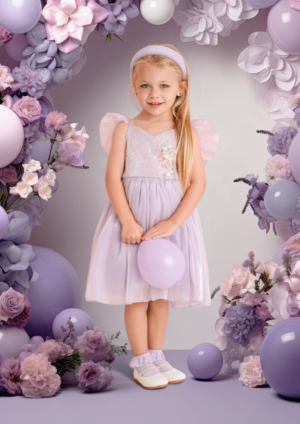 Starlight Sparkle Party Dress || Lavender Sequin