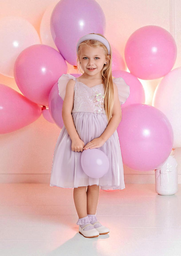 Starlight Sparkle Party Dress || Lavender Sequin