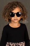 GIRLS - Cat Ears Sunglasses in Black - Hannah Rose Vintage Boutique