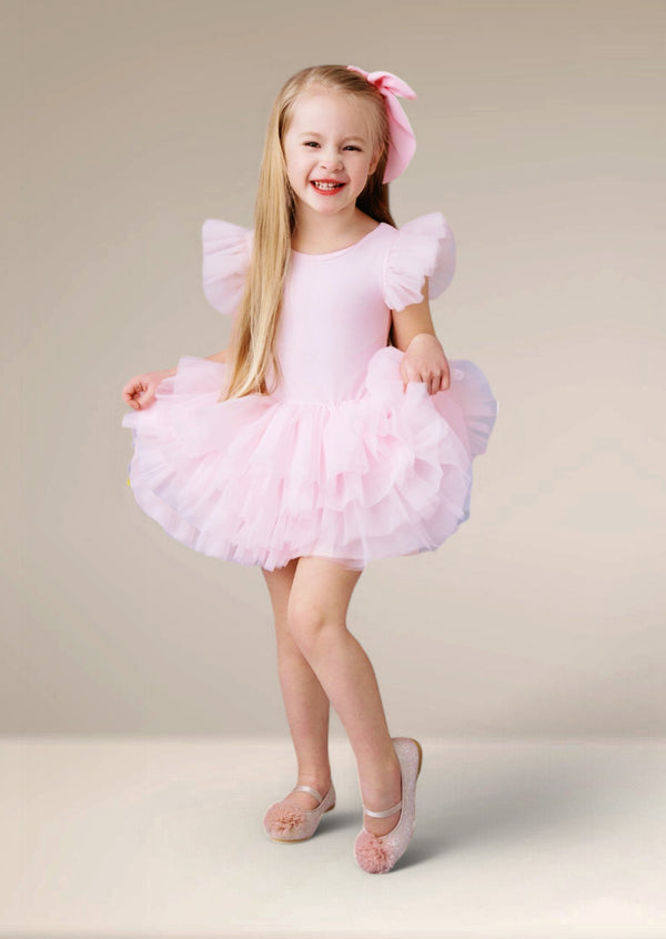 baby and girls pink tutu dresses