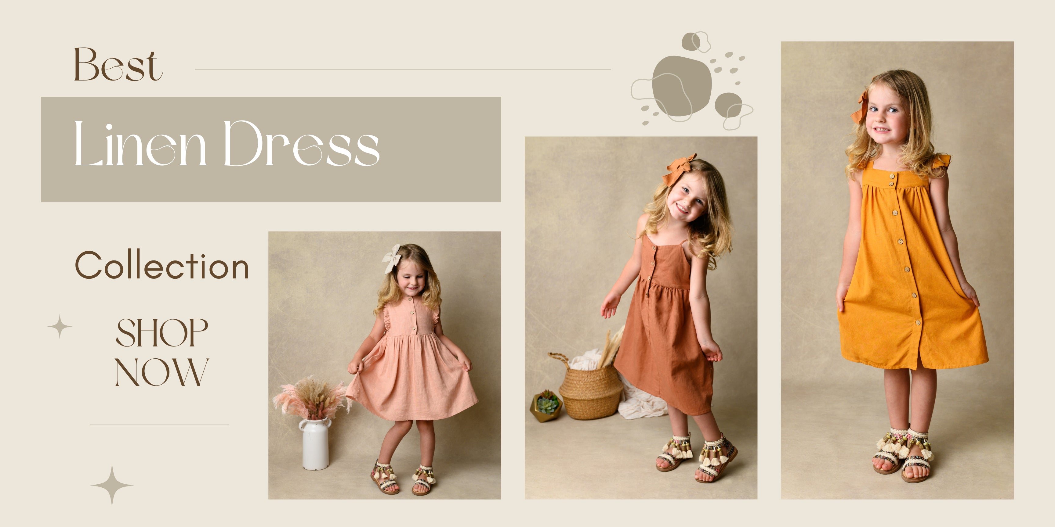 Toddler Girl Linen Dresses