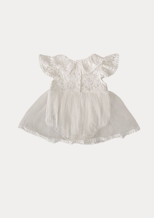 Leora Floral Lace Romper