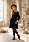 Little Miss Prim & Proper Dress in Black | Girls Little Black Dress