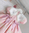 Princess Garden Girls Embroidered Cotton Party Dress