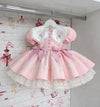 Princess Garden Girls Embroidered Cotton Party Dress