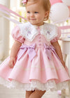 Princess Garden Girls Embroidered Cotton Party Dress