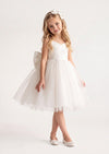 Little Swan Girls Dress in White