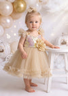 Champagne Sequin Cake Smash Tutu Party Dress