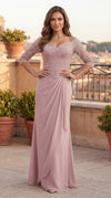 Mauve Lace Mother of the Bride Dress | Soft & Elegant Gown