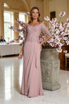 Mauve Lace Mother of the Bride Dress | Soft & Elegant Gown