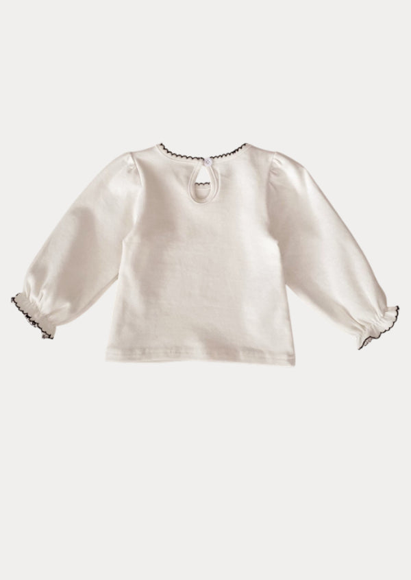 Long Sleeve Top in Beige