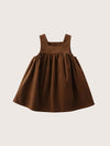 Maeve A-Line Corduroy Dress in Brown | Girls Fall Clothing