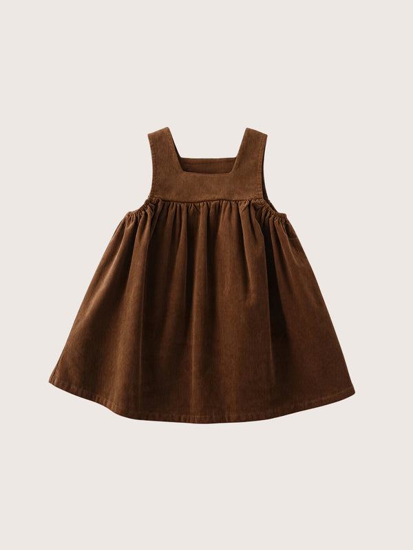 Maeve A-Line Corduroy Dress in Brown | Girls Fall Clothing