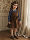 Maeve A-Line Corduroy Dress in Brown | Girls Fall Clothing