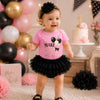 Make A Wish Onesie & Bloomer Birthday Outfit Pink | Cake Smash Girl