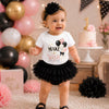 Make A Wish Onesie & Bloomer Birthday Outfit White | Cake Smash Girl