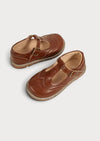 Maple Lane Girls Mary Janes in Brown | Girls Flats