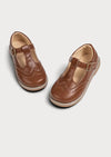 Maple Lane Girls Mary Janes in Brown | Girls Flats