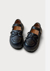 Little Heirloom Girls Mary Jane Loafers in Black| Girls Flats